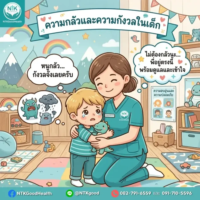 ความกลัวและความกังวลในเด็ก