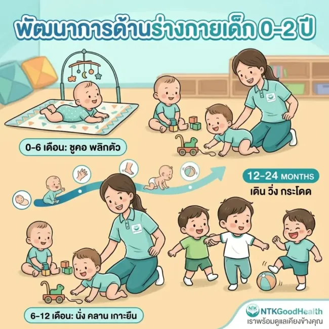 พัฒนาการด้านร่างกายเด็ก